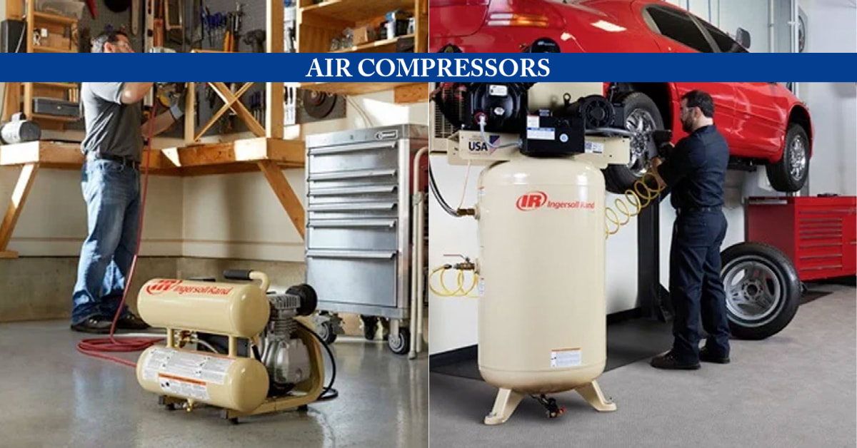 Air Compressors available at Jasper Industrial Maintenance Supply in Jasper Alabama. Exclusive Ingersoll Rand Authorized Dealer 25 hp and less for Industrial and DIY use.