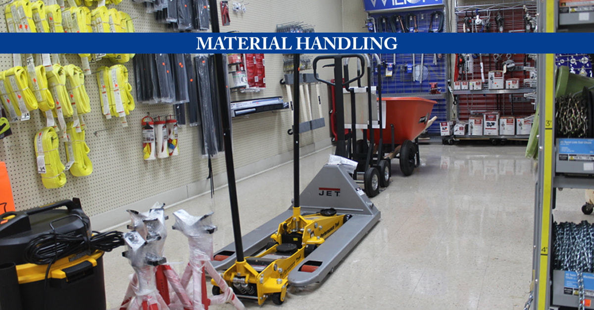 Material Handling Supplies at Jasper Industrial Maintenance Supply in Jasper, Alabama and Hayleyville, Alabama