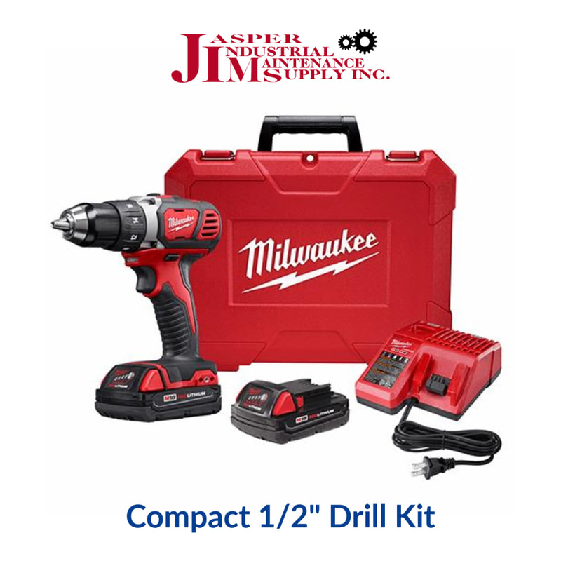 Milwaukee Compact 1/2 in Drill Kit at Jasper Industrial Maintenance Supply, Jasper, Alabama