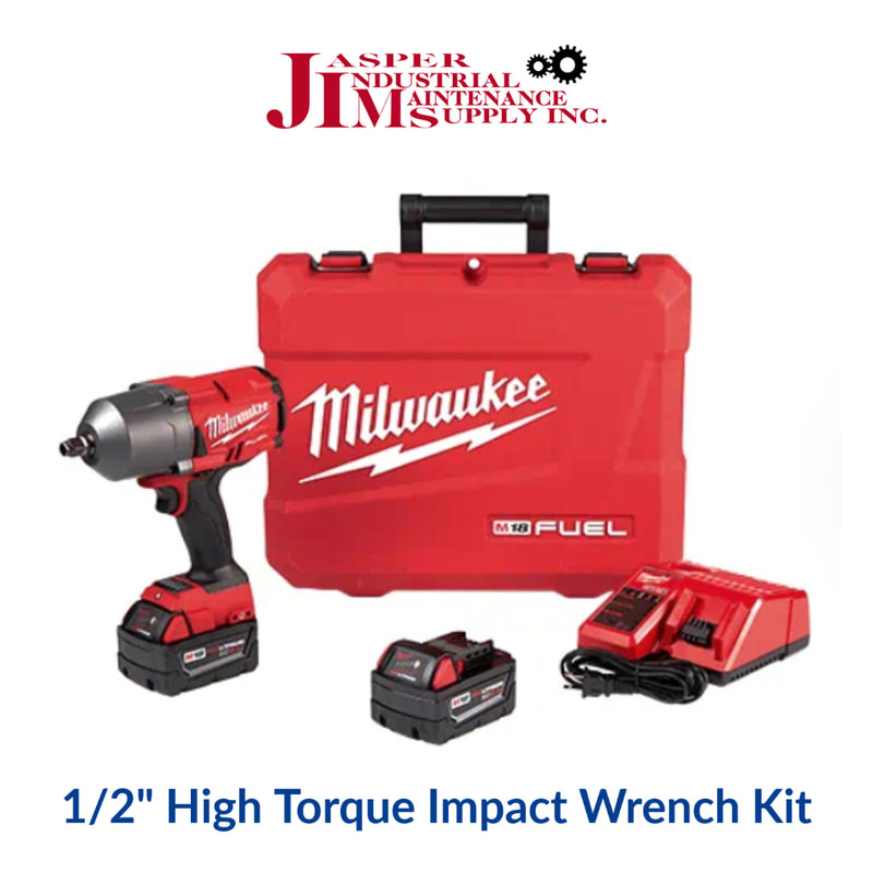 Milwaukee 1/2 in High Torque Impact Wrench Kit at Jasper Industrial Maintenance Supply in Jasper, Alabama
