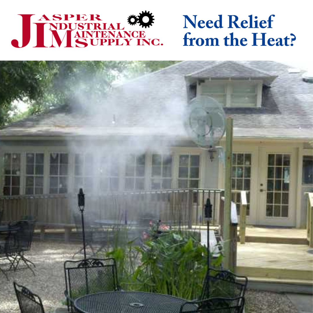 Need relief from the heat? Shop Cooling Mist Fans at Jasper Industrial Maintenance Supply in Jasper, Alabama